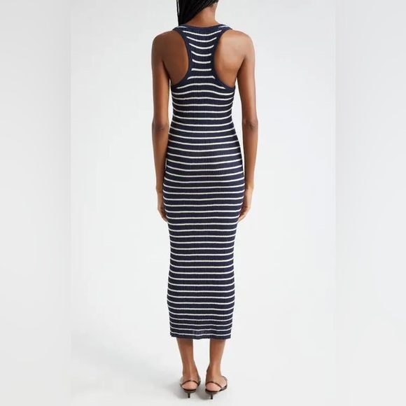 ALC Blue and White Sleeveless Bodycon Maxi Dress, nwot - Picture 2 of 3